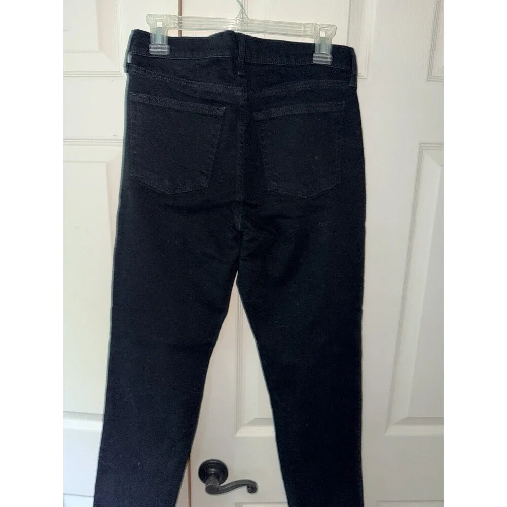 Universal Thread Womens Mid-Rise 80s Slim Fit Jeans Sz 8 Black Minimal Casual